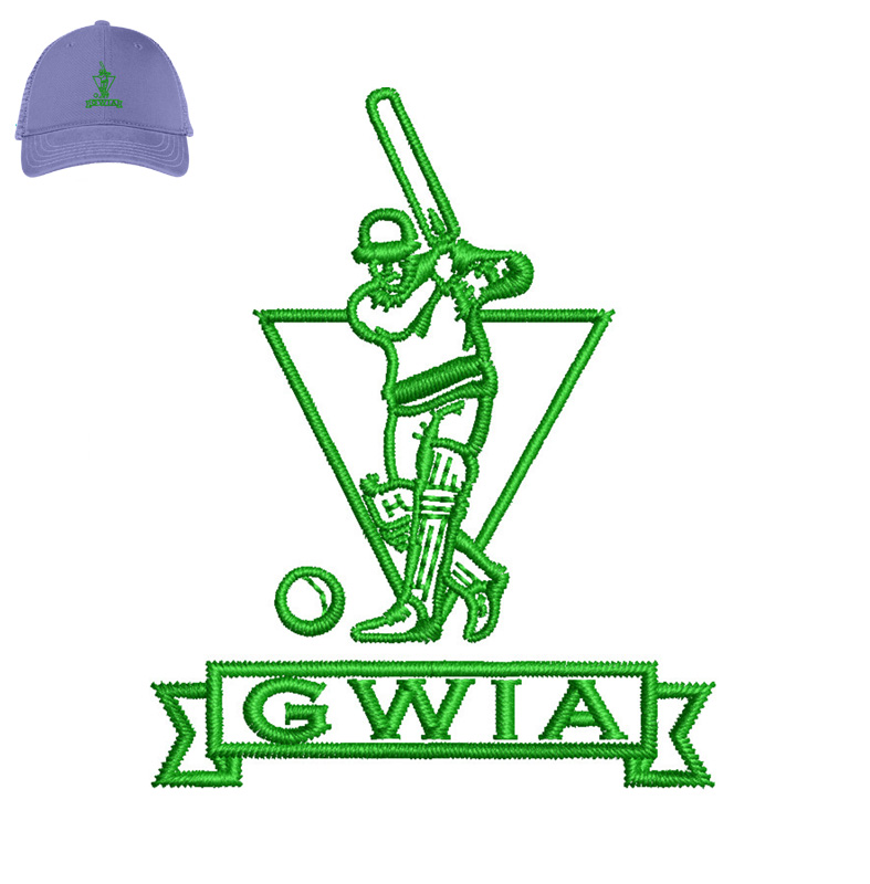 Gwia Man Embroidery logo for Cap .