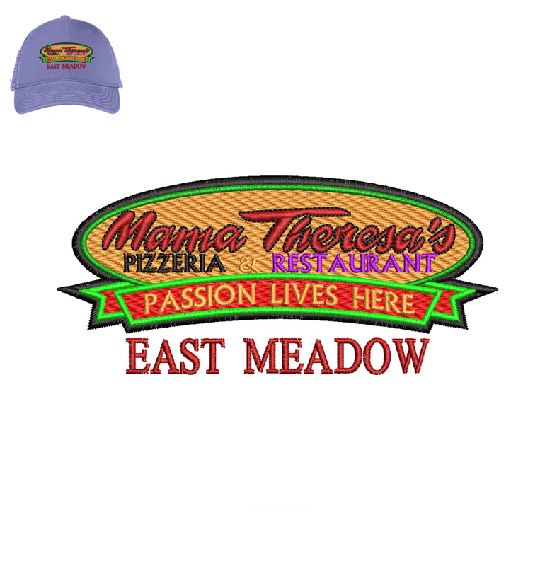 Mama Theresa's Embroidery logo for Cap .