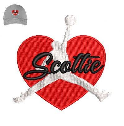 Scottie Man Embroidery logo for Cap .