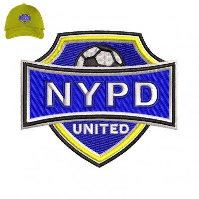 Nypd United Embroidery logo for Cap .