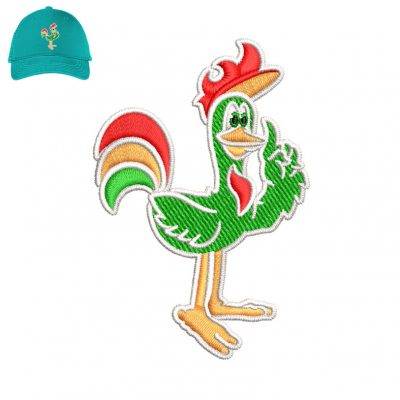 Chicken United Embroidery logo for Cap .