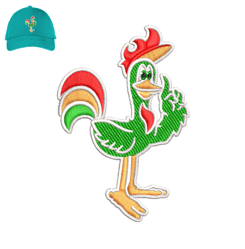 Chicken United Embroidery logo for Cap .