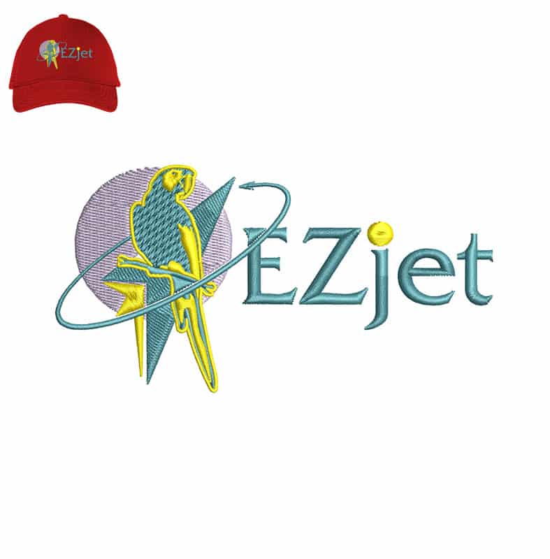 Bird Ezjet Embroidery logo for Cap .