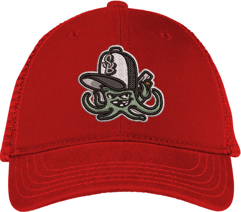 Octopus Fish Embroidery logo for Cap .