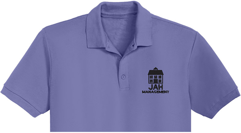 Jah Management House Embroidery logo for Polo Shirt .