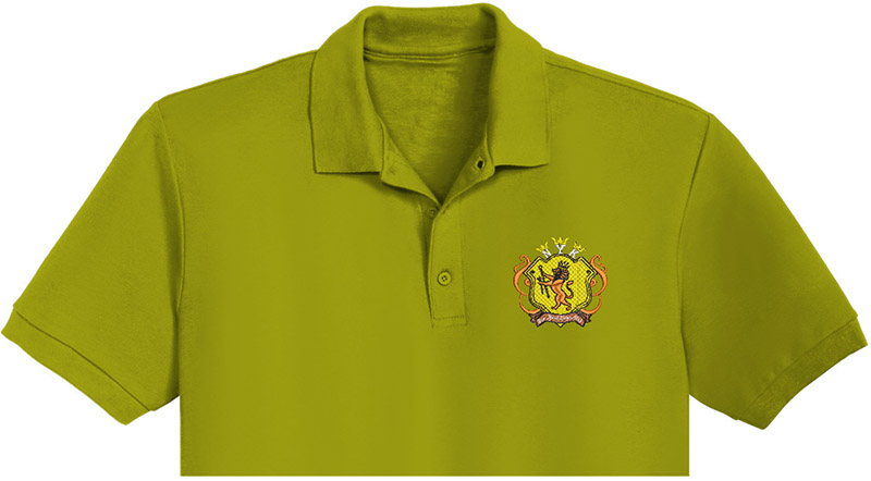 New York Kings Embroidery logo for Polo Shirt .
