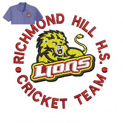 Richmond Hill Embroidery logo for Polo Shirt .