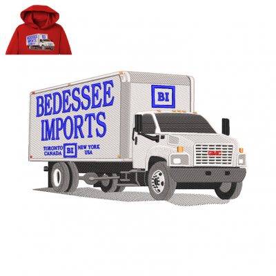 Bedessee imports Embroidery logo for Hoodie .