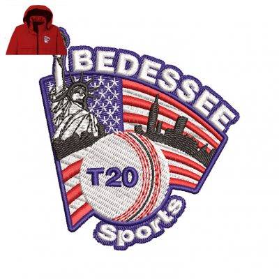 Bedessee T20 Sports Embroidery logo for Jacket .