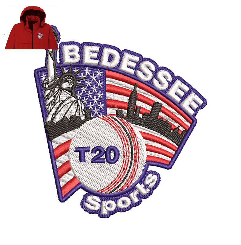 Bedessee T20 Sports Embroidery logo for Jacket .