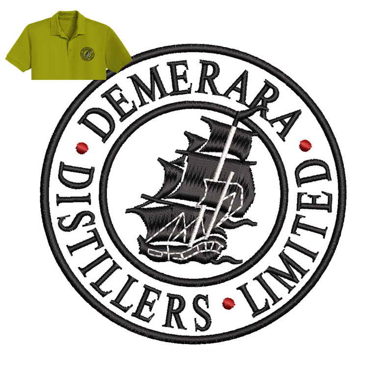 Distillers Limited Embroidery logo for Polo Shirt .