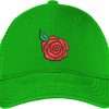 Rose 3dpuff Flower Embroidery logo for Cap .