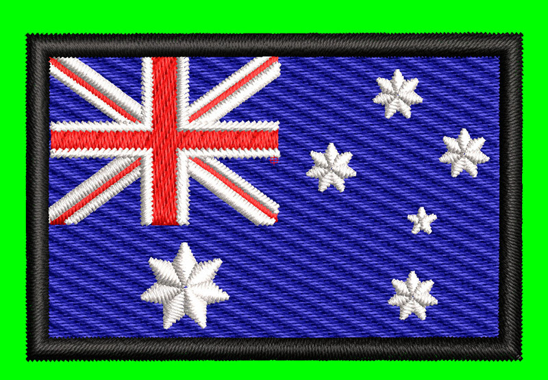 Australia Flag Embroidery logo .