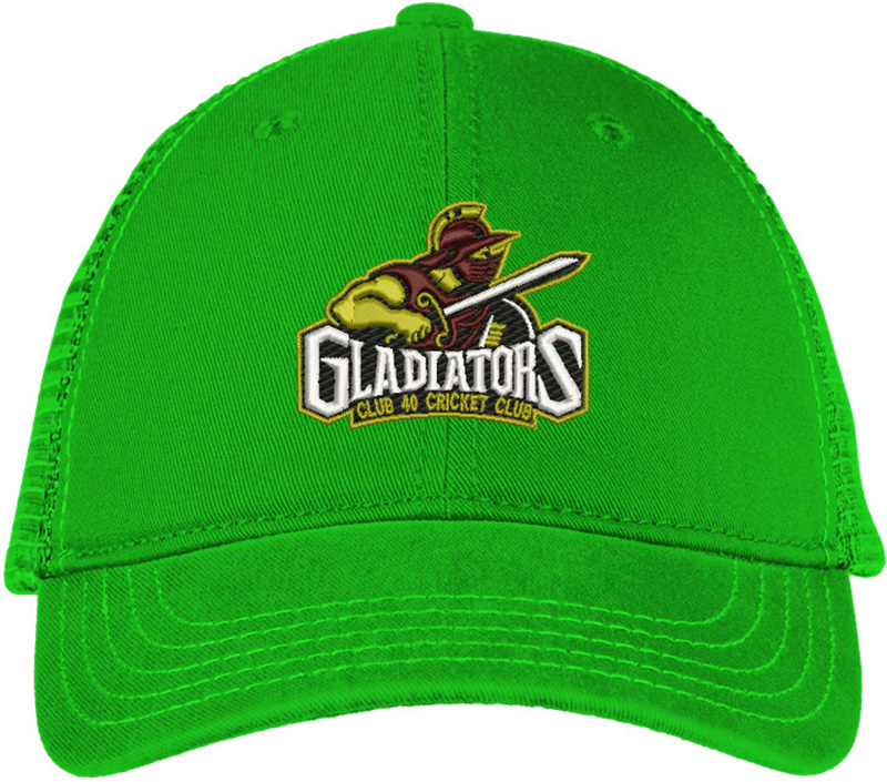 Gladiators Club Embroidery logo for Cap .