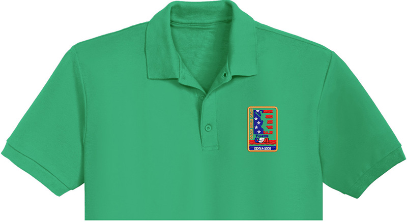 Team Usa Embroidery logo for Polo Shirt .