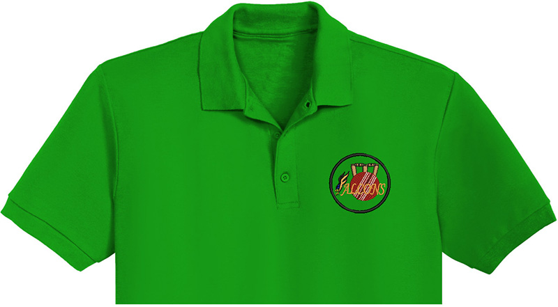 Best Alcons Embroidery logo for Polo Shirt .