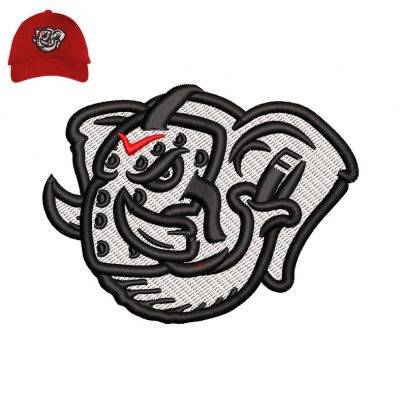 Elephant Embroidery logo for Cap .