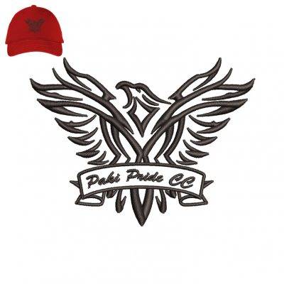 Black Eagle Embroidery logo for Cap .