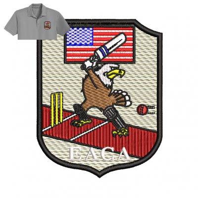 American Bird patch Embroidery logo for Polo Shirt .