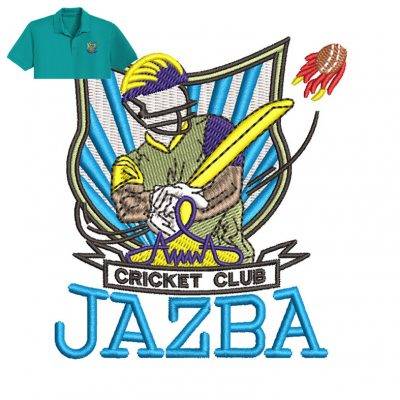 Jazba Club Embroidery logo for Polo Shirt .