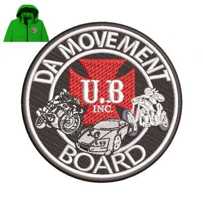 Da Movement Embroidery logo for Jacket .