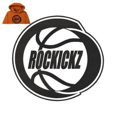 Rockickz Embroidery logo for Hoodie .