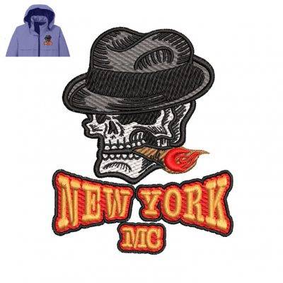 New York Mc Embroidery logo for Jacket .