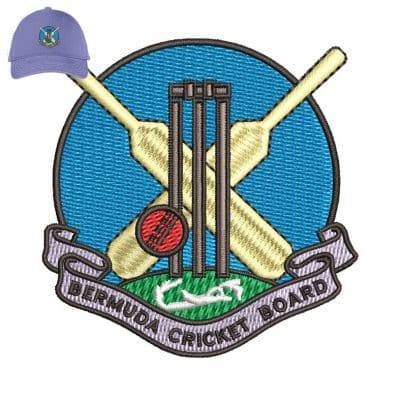 Bermuda Cricket Board Embroidery logo for Cap .