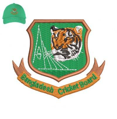 Bangladesh Cricket Embroidery logo for Cap .