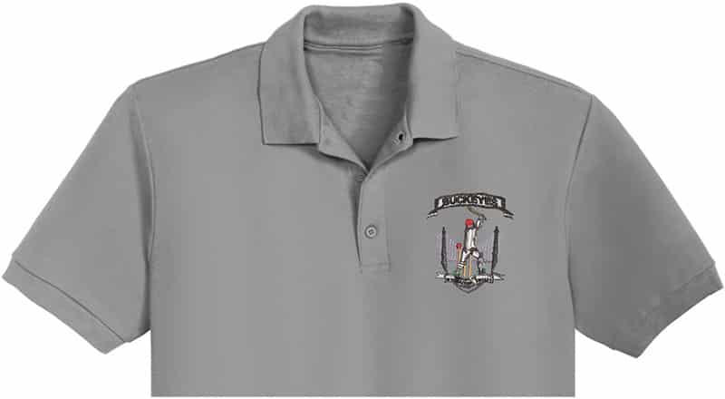 Brooklyn International Embroidery logo for Polo Shirt .