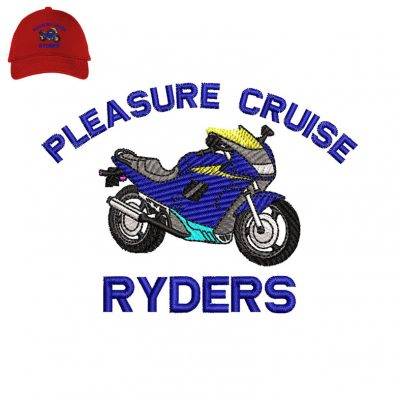 Pleasure Cruise Embroidery logo for Cap.