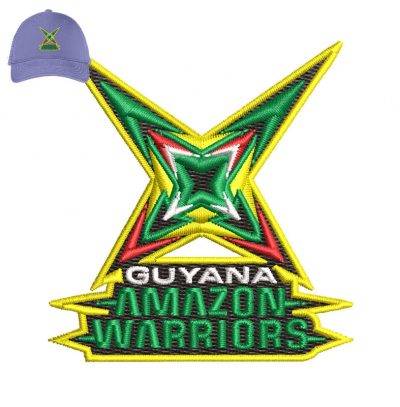 Guyana Amazon Embroidery logo for Cap .
