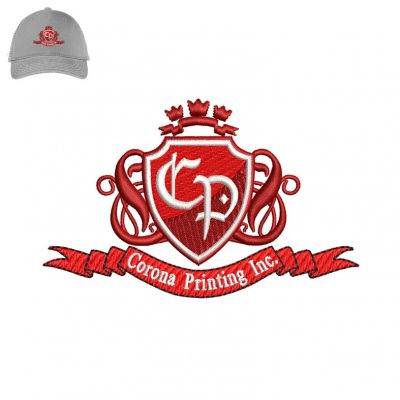 Corona Printing Embroidery logo for Cap.