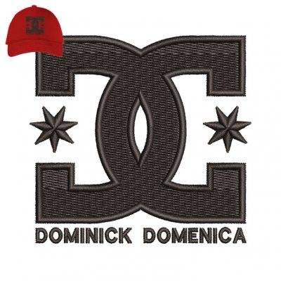 Dominick Domenica Embroidery logo for Cap.