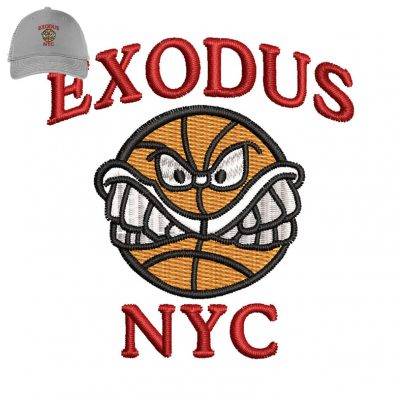 Exodus Nyc Embroidery logo for Cap.