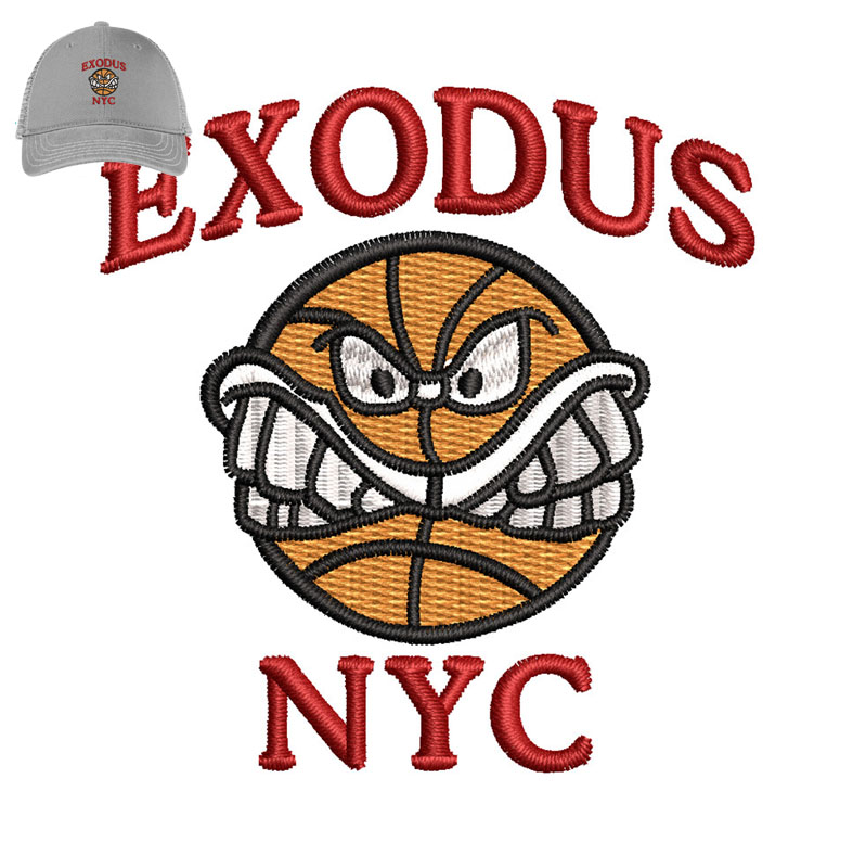 Exodus Nyc Embroidery logo for Cap.