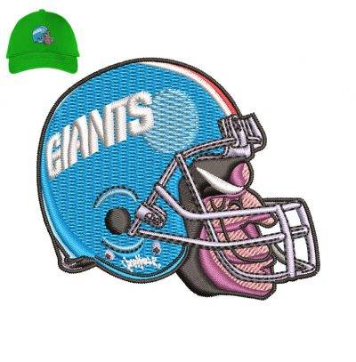Giants Head Embroidery logo for Cap.