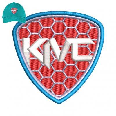 Kmc Patch Embroidery logo for Cap.