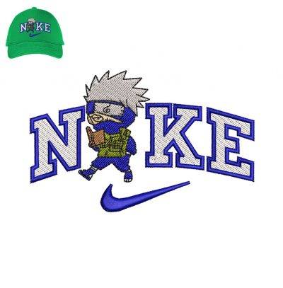 Nike kakashi Embroidery logo for Cap