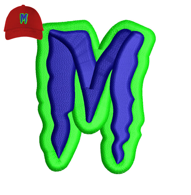 M 3Dpuff Embroidery logo for Cap.