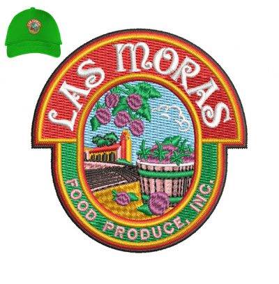 Las Moras Embroidery logo for Cap.
