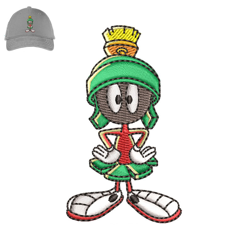 Marvin The Martian Embroidery logo for Cap.