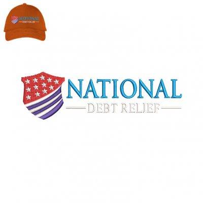National Debt Embroidery logo for Cap.