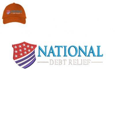 National Debt Embroidery logo for Cap.