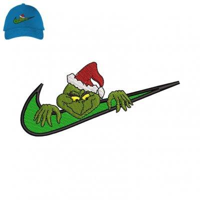 Nike Frog Embroidery logo for Cap .