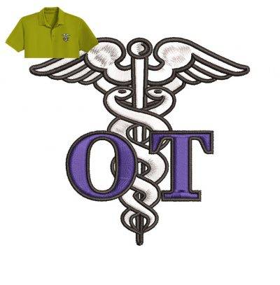 Occupational Therapy Embroidery logo for Polo Shirt .