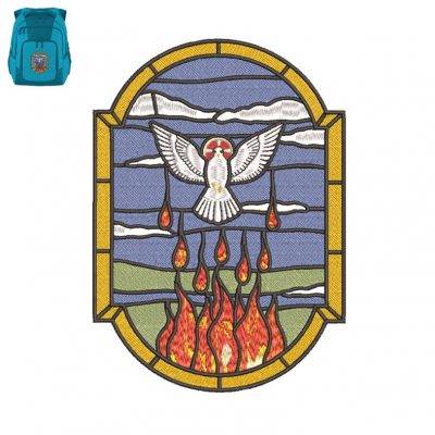 Sacraments Embroidery logo for Bag.