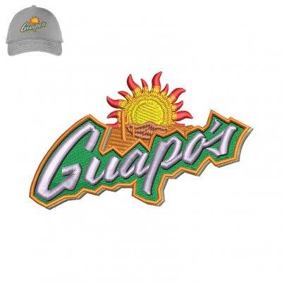 Sun Cuapos Embroidery logo for Cap.