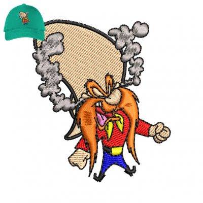 Yosemite Sam Embroidery logo for Cap.