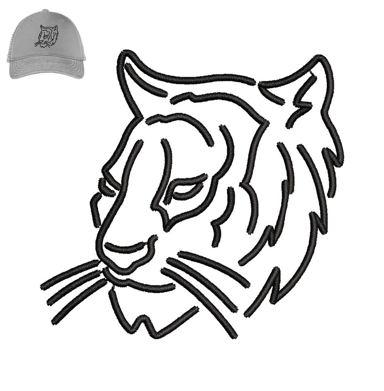 Best Tiger Embroidery logo for Cap.